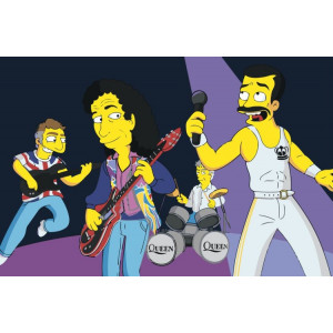 Картина по номерам "Simpsons Симпсоны: Группа Queen"