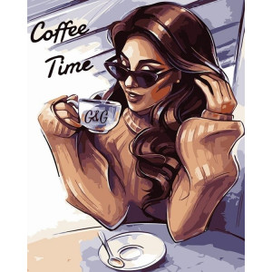 Картина по номерам "Coffee time"