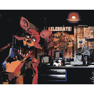 Картина по номерам "Фнаф Five nights at Freddy's Фокси 2"