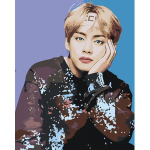 Картина по номерам "Корейская K-POP группа BTS Ким Тэхен"