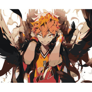 Картина по номерам "Аніме Волейбол Haikyu: Шойо Хіната"