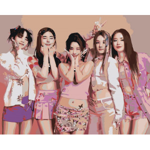 Картина по номерам "KPOP кпоп группа GI-dle Джи Айдл "