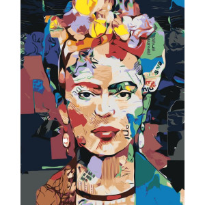 Картина по номерам "Pop Art Поп-арт: Фрида Кало"