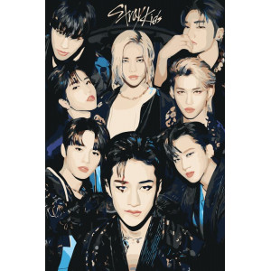Картина по номерам "Stray Kids Стрей Кидс: Группа 6"