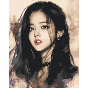 Картина по номерам "K-POP кпоп BlackPink: Кім Джису арт"