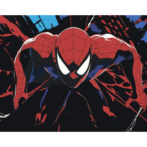 Картина по номерам "Человек паук Spiderman: арт "