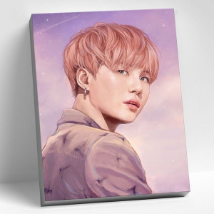 Картина по номерам "BTS Шуга"