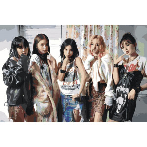 Картина по номерам "K-POP группа (G)I-dle Джи Айдл 4"