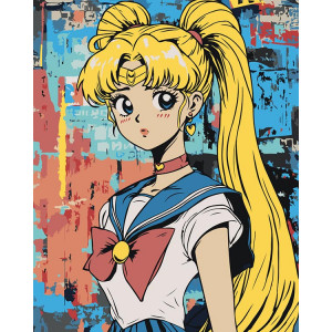 Картина по номерам "Аніме Сейлор Мун Sailor Moon: графіті"