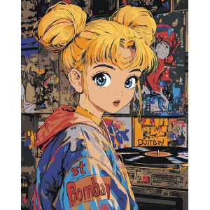 Картина по номерам "Аніме Сейлор Мун Sailor Moon: вінтаж арт"