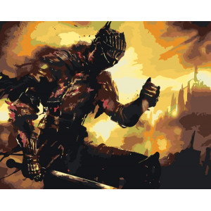 Картина по номерам "Dark Souls Дарк Соулс: Душа попелу 4"