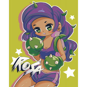Картина по номерам "Brawl Stars Бравл Старс: герой Троянда"