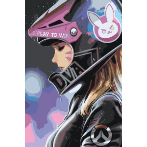 Картина по номерам "D.Va"