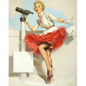 Картина по номерам "Девушка Pin-Up"
