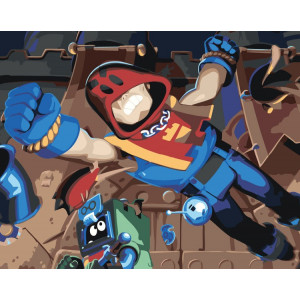 Картина по номерам "Brawl Stars Бравл Старс: герой Грім"