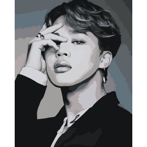 Картина по номерам "Корейская K-POP группа BTS Чимин 4"
