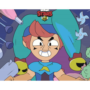 Картина по номерам "Brawl Stars Бравл Старс: герой Честер"
