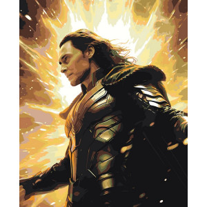 Картина по номерам "Марвел Marvel: Бог обмана Локи 7"