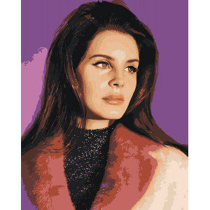 Картина по номерам "Lana Del Rey Лана Дель Рей 9"