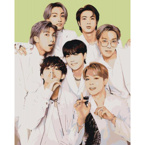 Картина по номерам "BTS"