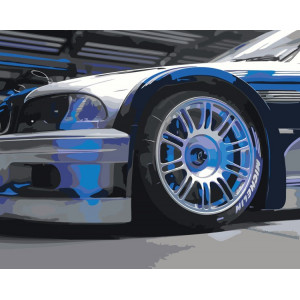 Картина по номерам "Машины: BMW M3 БМВ из Most Wanted"