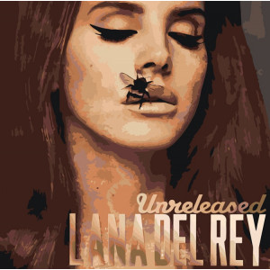Картина по номерам "Lana Del Rey Лана Дель Рей: обложка"