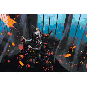 Картина по номерам "Dark Souls Дарк Соулс: Олдрик"