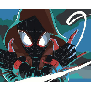 Картина по номерам "Людина павук Spiderman: Майлз Моралес"