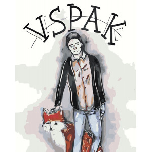 Картина по номерам "Vspak: Арт с лисой"