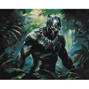 Картина по номерам "Марвел Marvel: Черная Пантера"