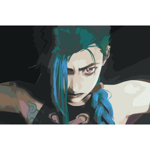 Картина по номерам "League of legends. Аркейн: Джинкс 4"