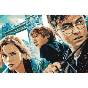 Картина по номерам "Гарри Поттер, Рон и Гермиона 3"