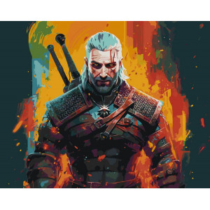 Картина по номерам "Witcher Відьмак: Геральт з Рівії Арт"