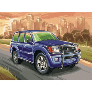 Картина по номерам "Toyota Land Cruiser"