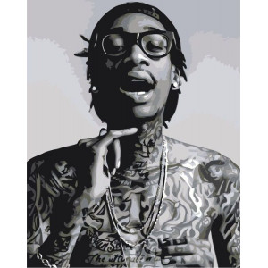 Картина по номерам "Wiz Khalifa"