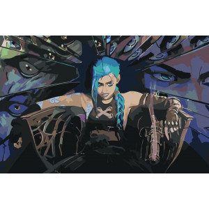 Картина по номерам "League of legends. Аркейн: Джинкс 6"