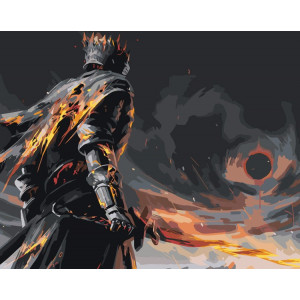 Картина по номерам "Dark Souls Дарк Соулс: Душа пепла"