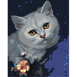 Картина по номерам "Котячий погляд"