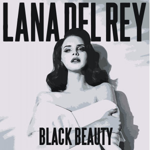 Картина по номерам "Lana Del Rey Лана Дель Рей: обложка чб"