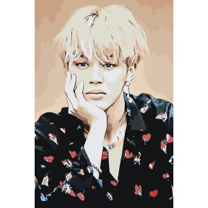 Картина по номерам "Корейская K-POP группа BTS Чимин 2"