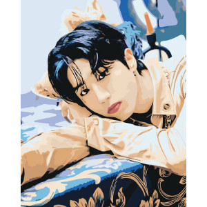 Картина по номерам "Stray Kids Стрей Кидс: Хан Джисон 2"