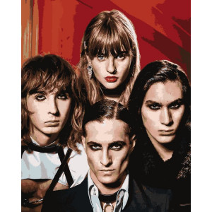 Картина по номерам "Група Maneskin Манескін 7"
