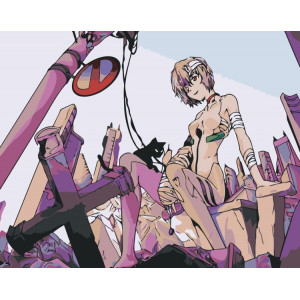 Картина по номерам "Evangelion Евангелион: Рей Аянами 3"