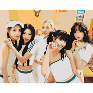 Картина по номерам "KPOP кпоп группа GI-dle Джи Айдл "