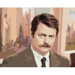 Картина по номерам "Мем: Нік Офферман - Я людина проста"