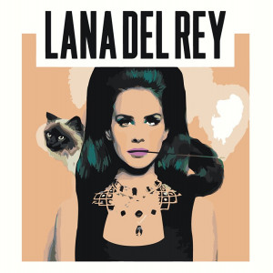 Картина по номерам "Lana Del Rey Лана Дель Рей: обкладинка арт"