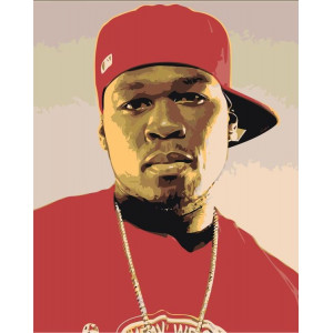 Картина по номерам "50 Cent"