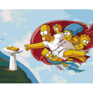 Картина по номерам "Simpsons Симпсоны: Семья Арт"