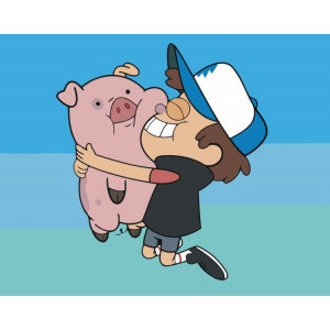 Картина по номерам "Gravity Falls Гравити Фолз: Диппер и Пухля"