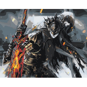 Картина по номерам "Dark Souls Дарк Соулс: Лотрик и Лориан"